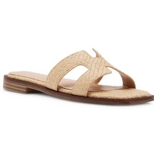 Madden Girl Hailey Women’s Slide Sandal - Natural Rafia 8.5